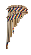 AJÚ INSTRUMENTOS flauta de pan PENTATONICA de caña