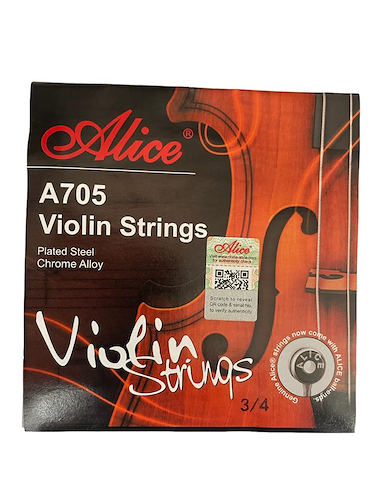 ALICE STRINGS A705-3/4 encordado violin 3/4 encordado violin 3/4