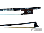 ANCONA JQ-860A 4/4 arco violin fibra carbono, talon madera serpiente