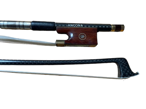 ANCONA JQ-860A 4/4 arco violin fibra carbono, talon madera serpiente,ojo paris