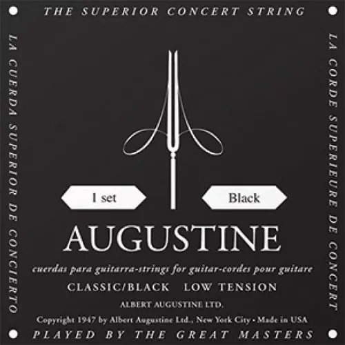 AUGUSTINE CLASSIC BLACK Encordado guitarra clásica