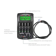 CHERUB GS3 Ecualizador Para Guitarra Acustica 4 Bandas, Pantalla Lcd