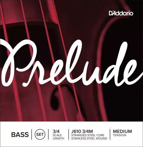 DADDARIO ORCHESTRAL J6103/4M Encordado p/ Bass / Contrabajo, 3/4,  PRELUDE BASS SET, Núcl