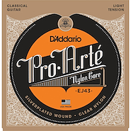 DADDARIO STRINGS EJ43 Enc. p/clásica PRO ARTE nylon, tensión Light .0275/.0317/.03