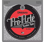 DADDARIO STRINGS EJ30 Enc. p/clásica, nylon entorchado en plata rectificado, tensi