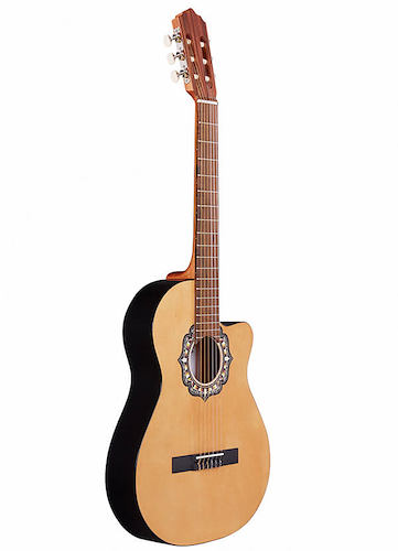 FONSECA Mod. 38KEC con Ecualizador ARTEC EDGE-ND Guitarra de Estudio con corte. Media Caja. con ecualizador