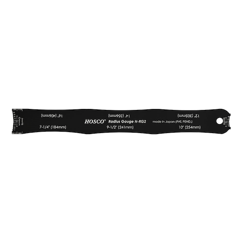 HOSCO H-RG2 regla metalica para medicion de radios 210mm x 25mm