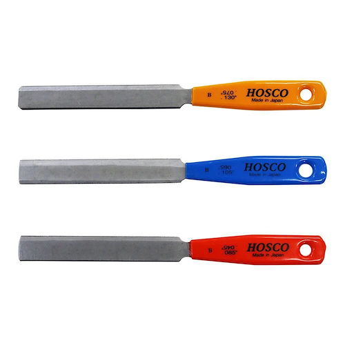 HOSCO TL-NF3B set de 3 limas para cejillas de bajo