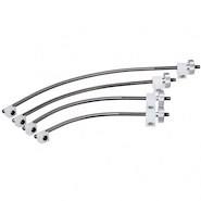 IBEX 4957 set de 4 prensas violin/viola prensas flexibles para encolar tapa y fondo violin/viola