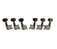 JINCHUAN CL-006 clavijas plateadas Clavijas para guitarra eléctrica / set de 6 en linea