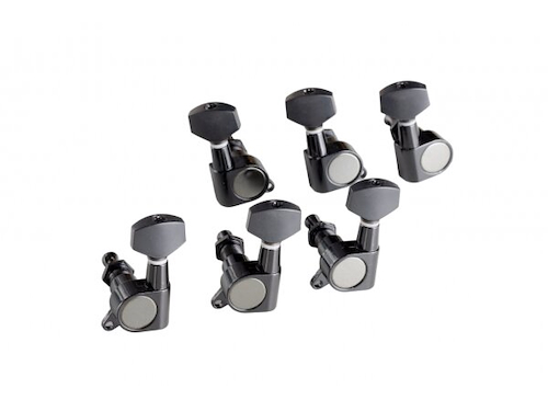 JINCHUAN CL-007 clavijas negras Clavijas para guitarra eléctrica / set de 6