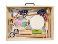 KNIGHT JB550 Set de percusion p/niños, 10 instr, Marac+Pand+Tambour+huevo