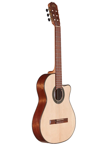 LA ALPUJARRA Mod. 84K con ECUALIZADOR ARTEC EDGE-Z Guitarra de Concierto - con corte - 1/2 caja - c/ecualizador