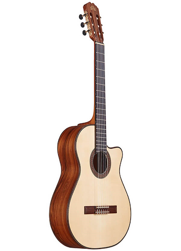 LA ALPUJARRA Mod. 85K con ECUALIZADOR FISHMAN PRESYS + Guitarra de Concierto – con corte - con ecualizador