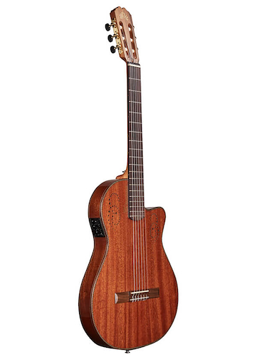 LA ALPUJARRA Mod. LAUAN con ECUALIZADOR ARTEC ETN-4 Guitarra modelo especial - Guitarra con corte - sin boca.