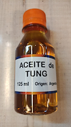 LUTHIER aceite de tung crudo x 125 cc