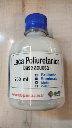 LUTHIER Laca poliuretánica acuosa x 250ml SEMIMATE