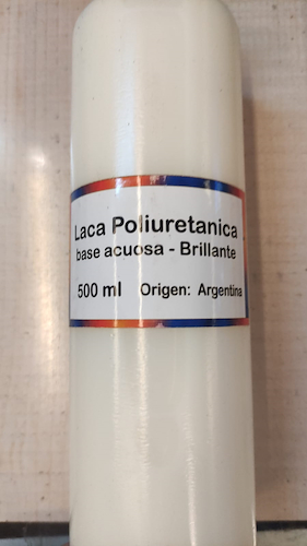 LUTHIER Laca poliuretánica acuosa x 500ml BRILLANTE