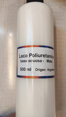 LUTHIER Laca poliuretánica acuosa x 500ml MATE