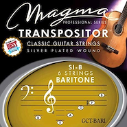 MAGMA GCT-BARI Transpositor De Guitarra Clásica De Cuerda, Chapado En Plata