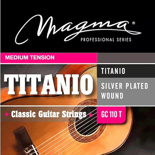 MAGMA GC110T Set Strings  Guit-Clas Titanio Med Tension