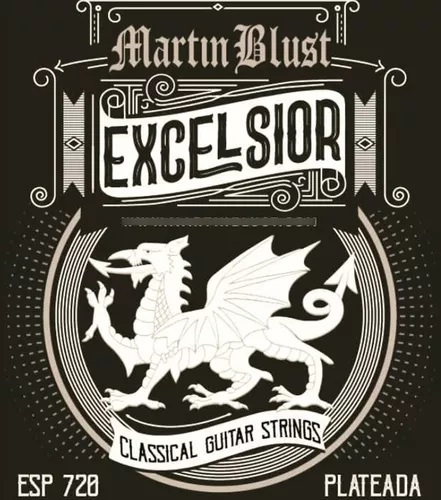 MARTIN BLUST ESP720 Encordado p/Guitarra Clasica Excelsior, Tension Media, Clear