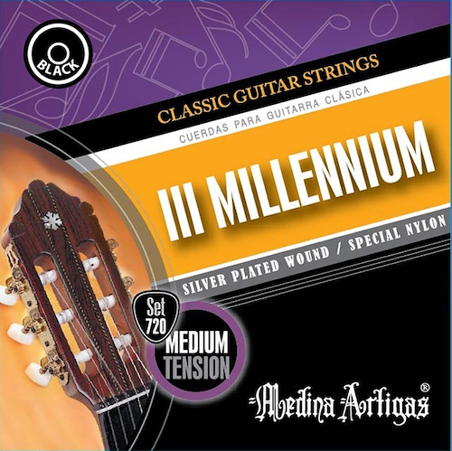MEDINA ARTIGAS 010720B SET STRINGS GUIT-CLAS MED ART III MILENIUM N/BLACK