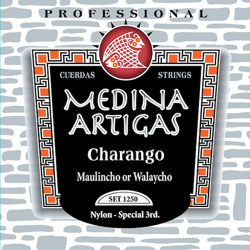 MEDINA ARTIGAS 011250 SET STRINGS CHAR-MAULINCHO MED.ART 3°ESP.N/BLACK