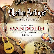 MEDINA ARTIGAS 011400/12 SET STRINGS MANDOLIN MED. ART. PLATEADO 12C.