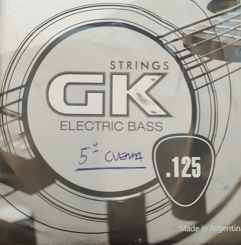 MEDINA ARTIGAS 012075 STRINGS  5º BAJO-ELECTR. GK NICKEL P/STEEL .125.