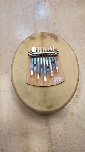PIENOVI kalimba de 9 notas Sansula k9 Standard con parche de cuero