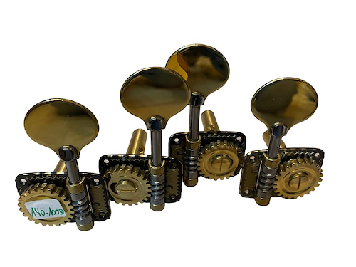 RUBNER 140-109D clavijas contrabajo bronce con negro individuales gravadas
