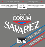 SAVAREZ 500 ARJ NORMAL-ALTA ALLIANCE-CORUM Encordado guitarra clasica