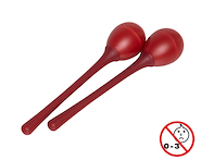 STAGG SEG-MLRD Huevos Maracas Mango Largo (Par) Rojo 20 Gramos.Blister