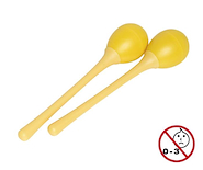 STAGG SEG-MLW Huevos Maracas Mango Largo (Par) Amarillo 35 Gramos.Blister