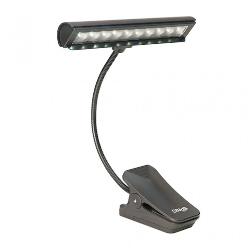 STAGG MUSLED10 LUZ DE ATRIL STAGG CLIP 10 LEDS