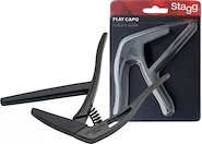 STAGG SCPXFLBK Capodastro Trigger Flat Para Guit. Criolla Negra
