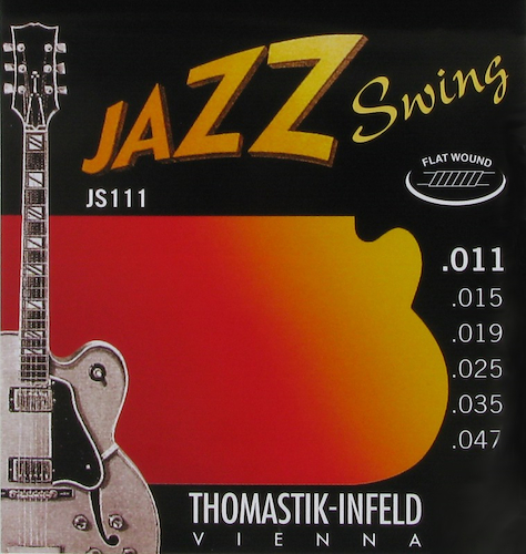 THOMASTIK JS111 encordado para guitarra electrica jazz swing 011 lisas