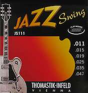 THOMASTIK JS111 encordado para guitarra electrica jazz swing 011 lisas