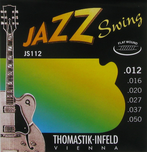 THOMASTIK JS112 encordado para guitarra electrica jazz swing 012 lisas
