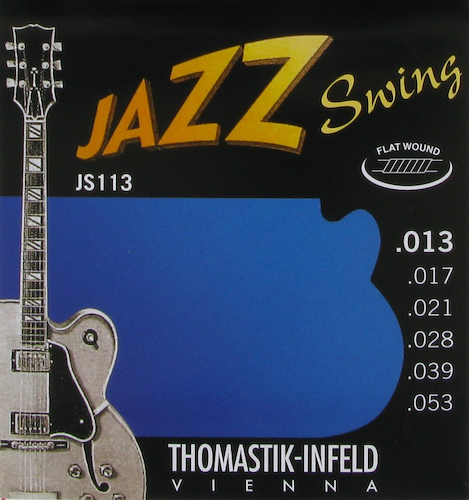 THOMASTIK JS113 encordado para guitarra electrica jazz swing 013 lisas