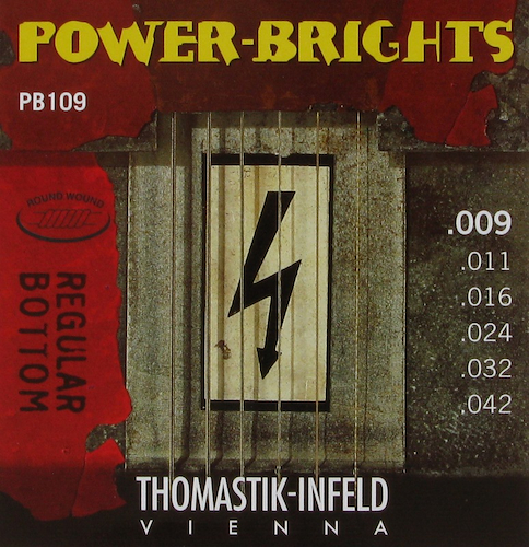 THOMASTIK PB109 encordado para guitarra electrica power-brights 009
