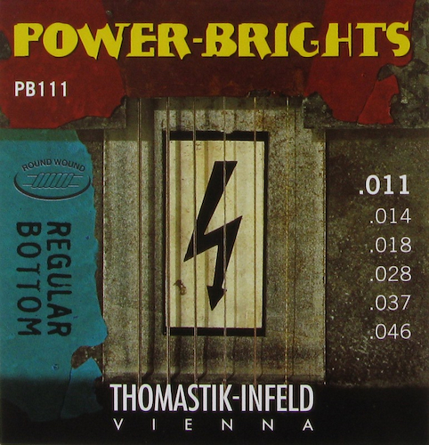 THOMASTIK PB111 encordado para guitarra electrica power-brights 011