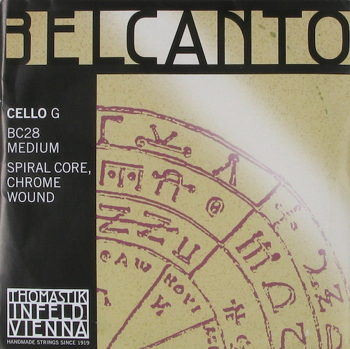 THOMASTIK BC28 belcanto G acero/cromo cello