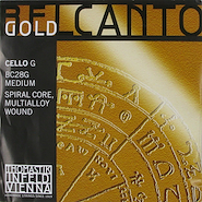 THOMASTIK BC28G belcanto gold G acero/cromo-oro cello