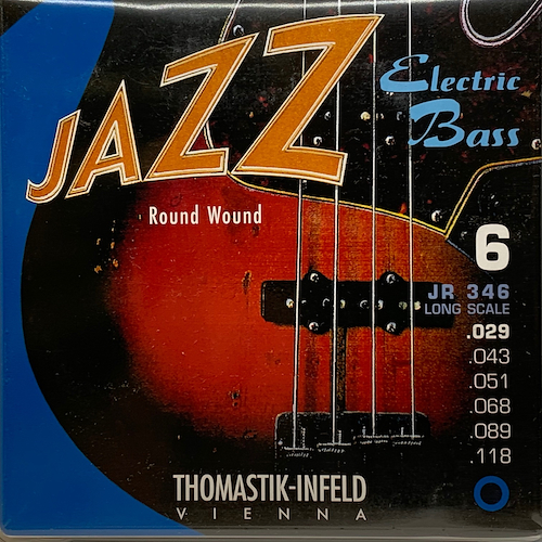 THOMASTIK JR346 encordado para bajo jazz 6 cuerdas escala larga