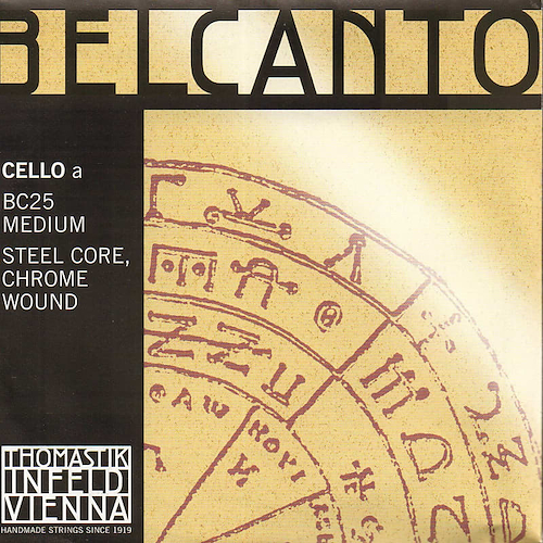 THOMASTIK BC25 belcanto A acero/cromo cello