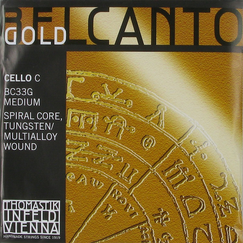 THOMASTIK BC33G belcanto gold C acero/wolfram-oro cello