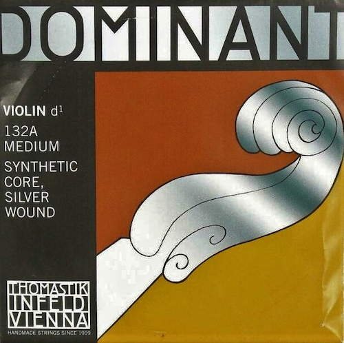 THOMASTIK 132A dominant D perlon/plata violin