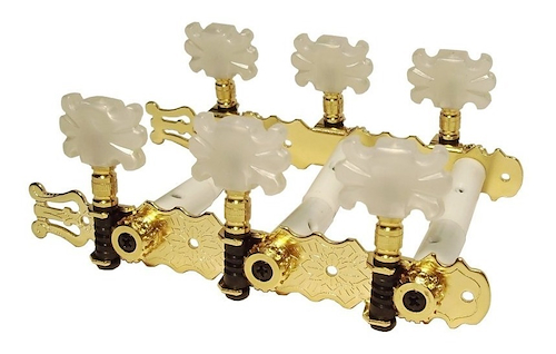 VAN GENT 29.01.G/B gold clavijero para guitarra clasica